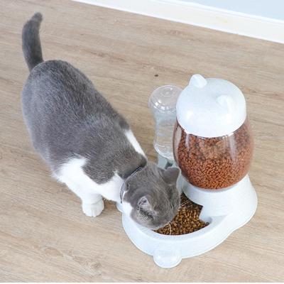 China SPT Pet Cat Automatic Feeders Plastic Bottle Large Capacity Food Water Dispenser Bottle Viable Pet Bowl for sale