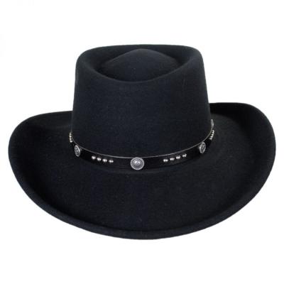 China Wholesale High Quality Character China Girls Mexican Cowboy Hats Woman Wool Felt Cow Boy Hat Manufacture Australian 100% Wool Fashion Hat for sale