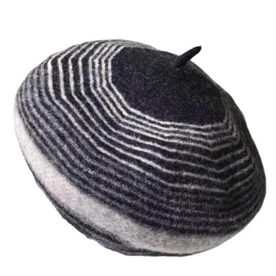 China Character design your own cheap ladies fashion flat beret hats for sale for sale