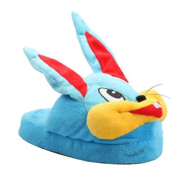 China Fashion Trend Cotton New Cartoon Rabbit Rabbit Ear Bag Cute Slippers Women With Plush Men Winter Home Lovers for sale