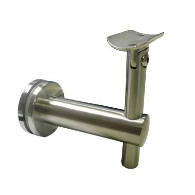 China 304/316 stainless steel, satin finished and polished, zinc alloy fitting mirror support/enclosure support/balustrade aluminum bracket for sale