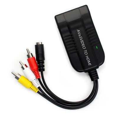 China S AV Compound Audio S-Video To Up Scaler Support 720P/1080p // Converter Adapter for sale