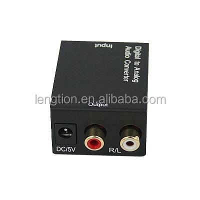 China Top Selling DAC Digital Optical Coaxial Toslink Signal To Analog RCA L/R Audio Converter Adapter LTDAC01 for sale