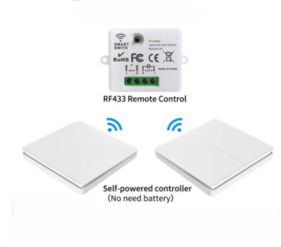 China Wireless Switch Self Powered Switch No Wall Remote Control Waterproof Lamp Switch / for sale