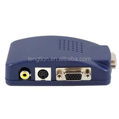 China VGA to RCA S-Video AV TV Converter Box Compound Adapter for Computer Laptop PC MAC Monitor for sale