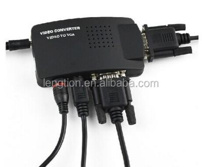 China For CCTV DVD DVR TV RCA AV BNC S-Video Compound Video Input to VGA Monitor/ PC Converter Adapter for sale