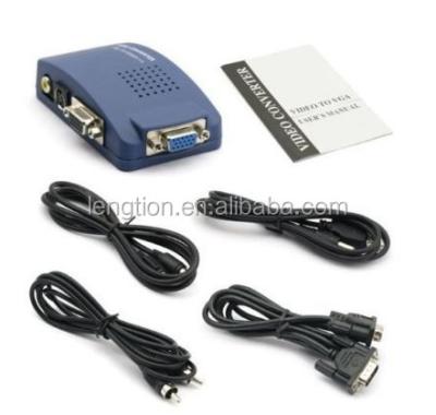 China VGA Computer to LCD Compound TV RCA/TV Converter Adapter S-Video Box PC Laptop Mac Mac for sale