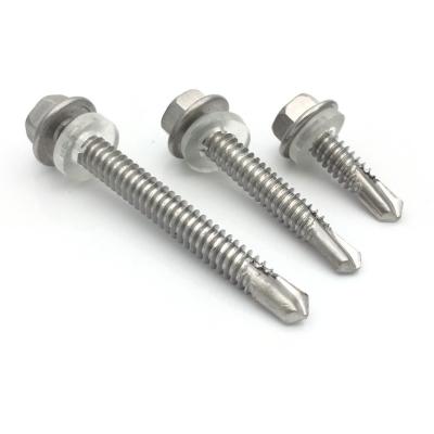 China HEX Hot Sale Hex Head Galvanized Stainless Steel Self Drilling Screws for sale