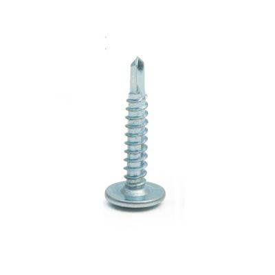 China Round HEX Stainless Steel Head With Cushion Self Drilling Screw Galvanized Flat Head Drill Wire Screw for sale