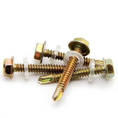 China HEX Hot Sale Fastener Stainless Steel Top Hex Drill Thread Screw for sale