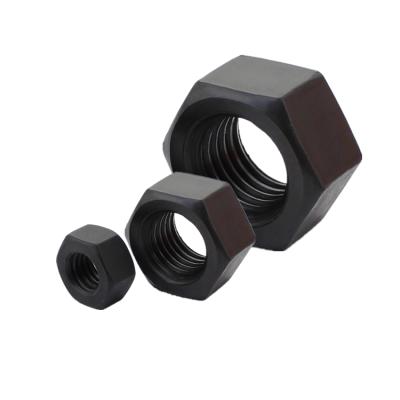 China Heavy Industry Manufacturer Price High Tensile Black Oxide Hex Nut High Tensile Grade 8/10/12 for sale