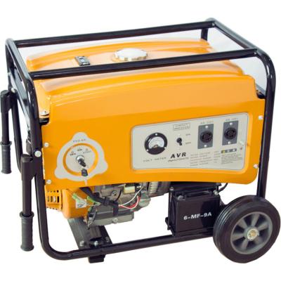 China Air-cooled 5KW gasoline engine with wheels for sale