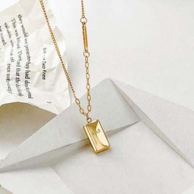 China TRENDY Gold Sand High-end Sense Of Small Gold AB Sensitive Rich Luxury Chain Necklace Women's Fashion Accessories for sale