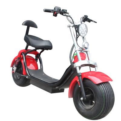 China Removable Popular Adult 1500W 2 Wheels Big Wheels Women CE Battery Electric Scooter / citycoco for sale