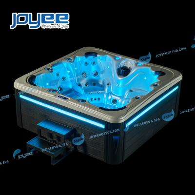 China JOYEE 7 Seats Family Party Spa Jacuzi Modern Garden Massage Hydro Whirlpool Oudoor SPA With Spa Step Jacuzzi for sale