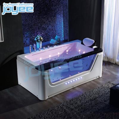 China Factory Price JOYEE Double Massage Bathtub Couples Massage Bathtubs Cheap Computer Controlled Waterfall Neck Jacuzzi Bathtub Whirlpool Bathtub For Sale for sale