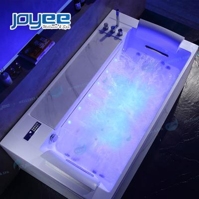 China JOYEE New Design JOYEE Modern Small Size Skirted 2 Person Bathtub Whirlpool Double Side Material Massage Function Eco Material for sale