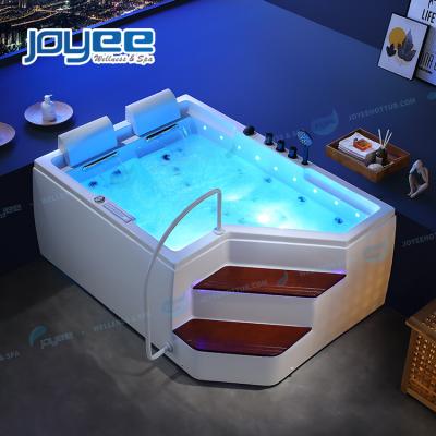 China JOYEE Modern Indoor Luxury Two Person Cheap Whirlpool Massage Bathtub CE Spa Bathtub With Jacuzzi Function for sale