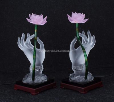 China Global Artificial Healing Romantic Valentine's Gifts Glass Flower Rose / Mother's Day Gifts Glass Flower for sale