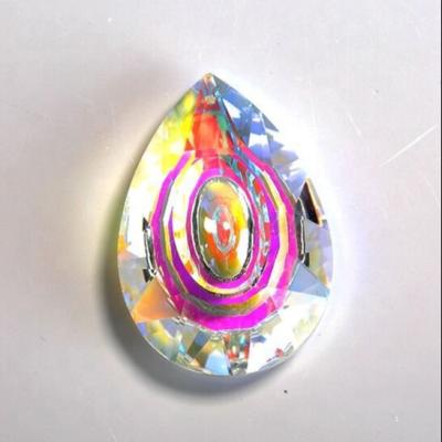 China Small Size Global Glow Drop Shaped Crystal Back Rhinestone Chakra Healing Glass Stone Crystals for sale