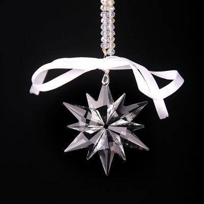 China Hot Sale Crystal Christmas Snowflake Ornaments Cheap Hanging from Global Manufacture for sale