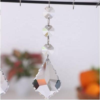 China Indoor Home Garden Stone Pendant Crystal CLASSIC Natural Transparent Crystal Decor Pendant for sale