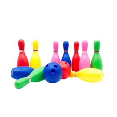 China Can be graffiti 2022 newly designed Colorful Indoor Outdoor game summer play game Plastic Bowling Ball for sale