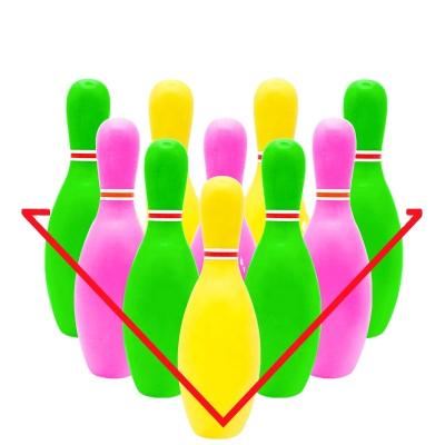 China Can be graffiti Made in China Guaranteed High Quality Yellow Green Pink Boys and Girls Bowling Set Puzzle Game Toys for sale