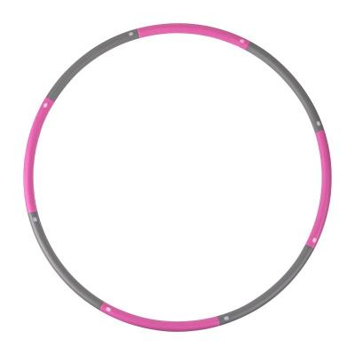 China Removable Wholesale high quality gym custom color hula hoops adult fitness gray pink hula sponge hoops for sale