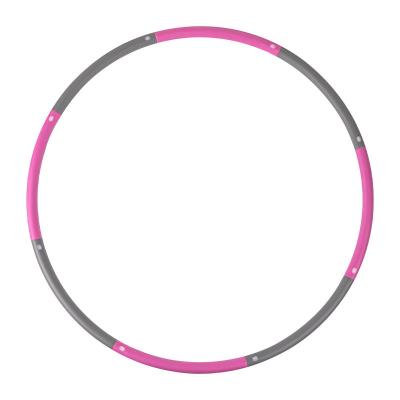 China Removable Wholesale high quality gym custom color hula hoops adult fitness gray pink hula sponge hoops for sale