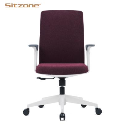 China 2021New design hot sale office chair good design (height) ergonomically adjustable mid chair fashionable back chair for office for sale