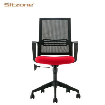 China Cheap Promotion Adjustable Ergonomic Mesh Swivel (Height) Staff Chair Office Computer Back Chair for sale