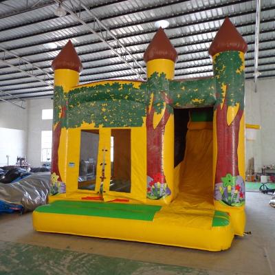 China PVC Customized Outdoor Bouncy Castle Jungle Theme Bouncy Castle Bounce House Made Of Vinyl for sale