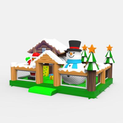 China New Arrival Lead Free Christmas Inflatable Castle Inflatable Park House Big Christmas Inflatables for sale