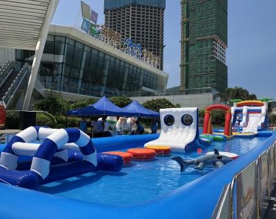 China Lead Free Indoor Outdoor Equipment Inflatable Water Park Inflatable Water Park Aqua Park for sale