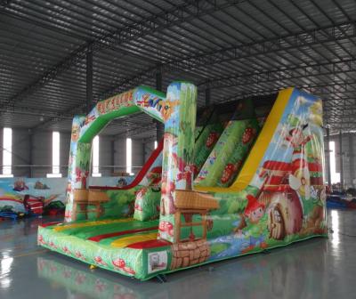 China Outdoor Sport Sets Jungle Indoor Outdoor Theme Quality Kids Inflatable Dry Slide For Sale for sale