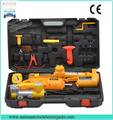 China auto emergency tools electric jack with inflating pump and tow rope for sale