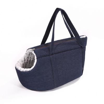 China Hot Selling Viable Washable Breathable Hand Carrier Small Dog Carrier Outdoor Dog Cat Carrier Bag for sale