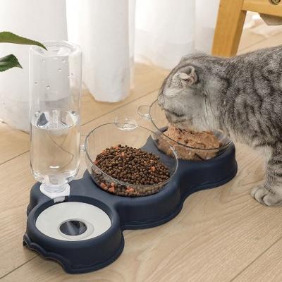 China High Capacity Automatic Pet Bowls Automatic Multifunction Pet Feeder And Water Dispenser For Cat And Dog for sale