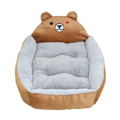 China Unique Travel Guaranteed Quality Wading Dog Designer Polyester Chenille Plush Pet Bed Large for sale