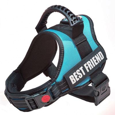 China Fashon Dog Harness Arnes Grandes Perros Padded Colorful Harness For Outdoor Dogs Walking for sale