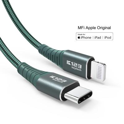 China Mobile Phone 2M 6FT Lightning Fast Speed ​​3A Palladium Charging usb C to Lighnting for apple mfi phone cable for iphone mfi certification for sale