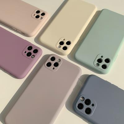 China Shockproof Silicone Cell Phone Cover Case For iphone 12 11 pro se xs xr 6s 7 phone shockproof soft tpu silicon for sale