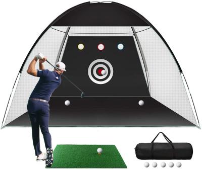 China Effective Golf Training Tools Golf Hitting Nets10x7ft Golf Nets For Backyard Driving With Indoor Turf With Target And Carry Bag For Golf Chipping Net for sale