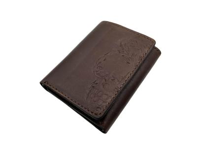 China Hot Seller Stylish Casual Thin Wallet Purse Leather Customized Soft Leather Card Holder For Men for sale