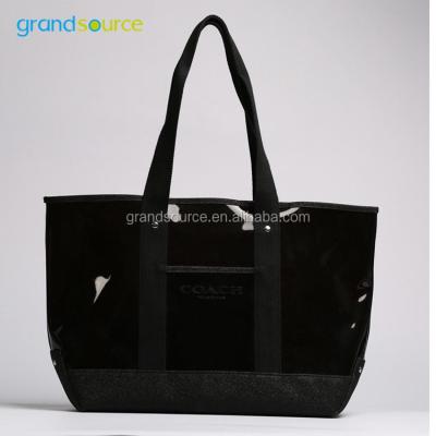 China Clear PVC Tote Shoulder Tote Bag Handbag for sale