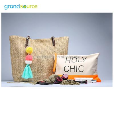 China Fashion pp wholesale Straw Summer Beach Bag Tote for sale