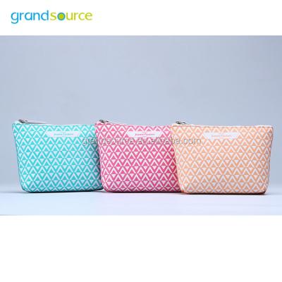 China Travel Used Cotton Organic Gold Cosmetic Bag for sale