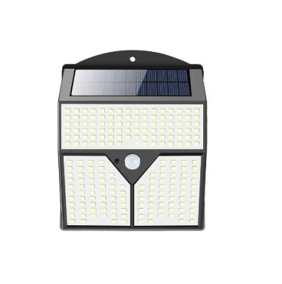 China Strong Lighting Garden Yard Outdoor Garage Fencing IP65 Waterproof Solar Motion Sensor LED Wall Light for sale