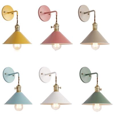 China Modern art indoor macron iron source bedroom living room corridor stairs hotel decor wall light direct supply for sale